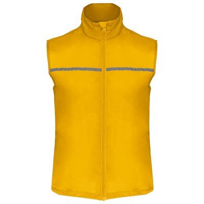 Chaleco deportivo con rejilla Yellow L