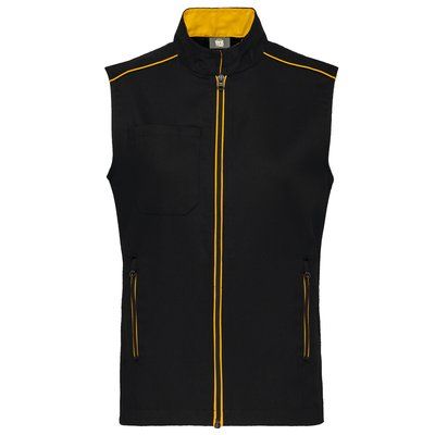 Chaleco hombre con bolsillos Black / Yellow 3XL