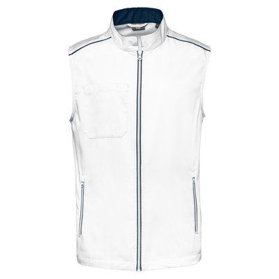 Chaleco hombre con bolsillos White / Navy S