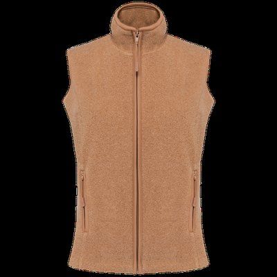 Chaleco micropolar para chica Camel Heather XS