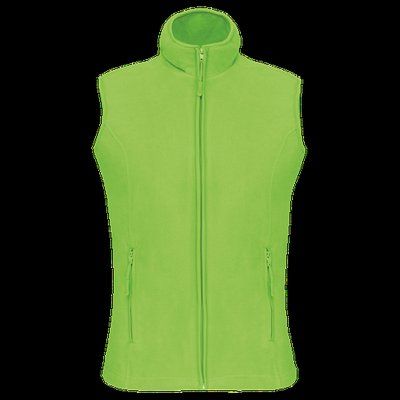 Chaleco micropolar para chica Lime M