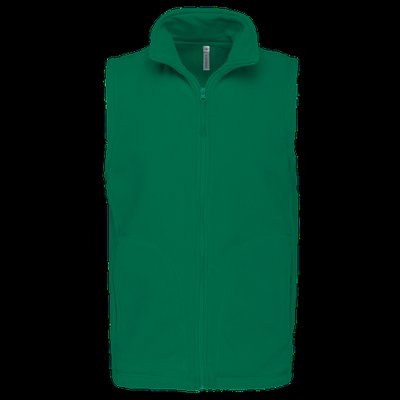 Chaleco micropolar hombre cremallera y bolsillos Kelly Green S