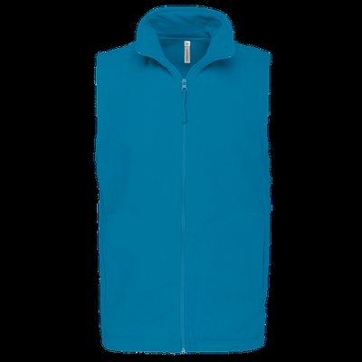 Chaleco micropolar hombre cremallera y bolsillos Tropical Blue 4XL