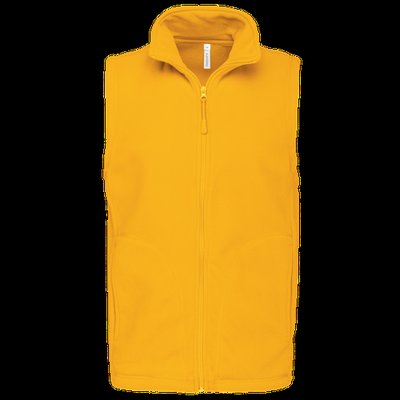 Chaleco micropolar hombre cremallera y bolsillos Yellow XL