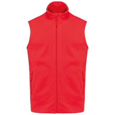 Chaleco micropolar reciclado unisex Rojo XS