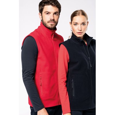 Chaleco micropolar reciclado unisex