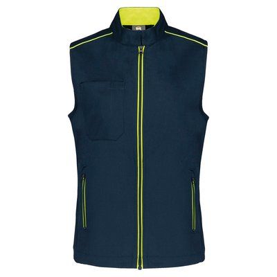 Chaleco mujer con bolsillos Navy / Fluorescent Yellow M