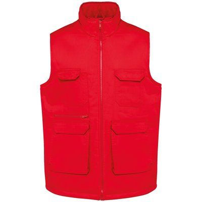 Chaleco multibolsillos unisex Red 5XL