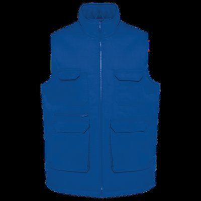 Chaleco multibolsillos unisex Royal Blue 5XL