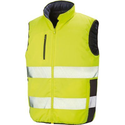 Chaleco Reversible Alta Visibilidad Fluorescent Yellow / Navy S