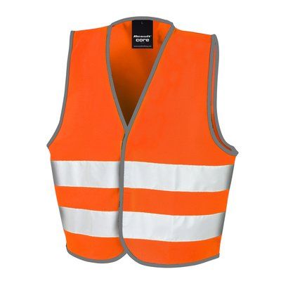 Chaleco de Seguridad niños poliéster Fluorescent Orange 4/6 ans