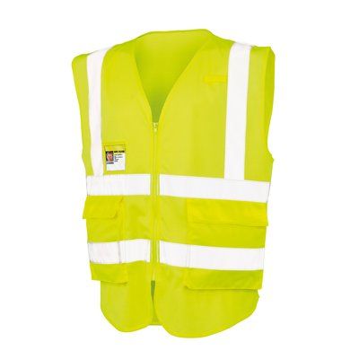 Chaleco de seguridad de rejilla Fluorescent Yellow XL