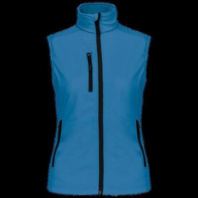 Chaleco sofshell mujer impermeable Aqua Blue L