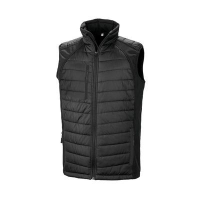 Chaleco Softshell acolchado reciclado Black/black S