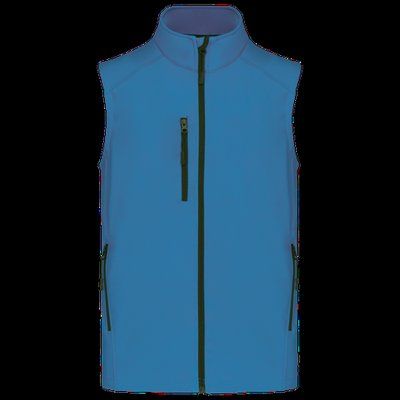 Chaleco softshell hombre impermeable Aqua Blue 4XL