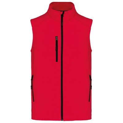 Chaleco softshell hombre impermeable Rojo S