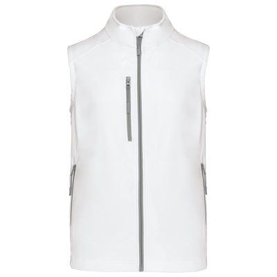 Chaleco softshell hombre impermeable White S