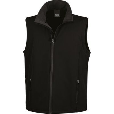 Chaleco Softshell hombre resistente al agua Black / Black L