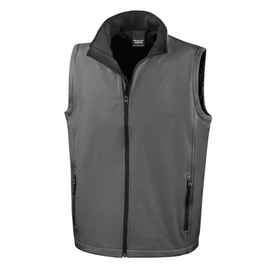 Chaleco Softshell hombre resistente al agua CHARCOAL / BLACK XL