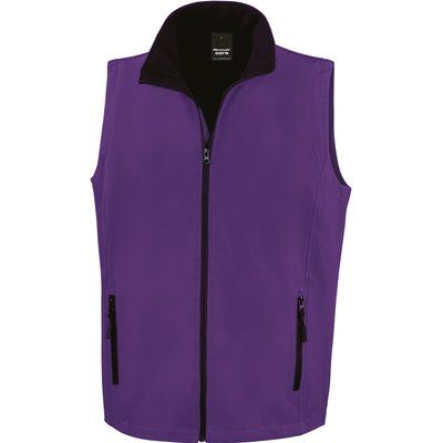 Chaleco Softshell hombre resistente al agua Purple / Black S