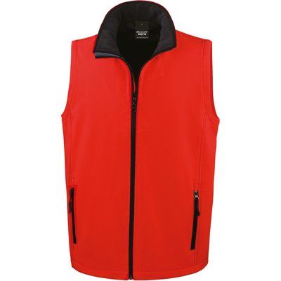 Chaleco Softshell hombre resistente al agua Red / Black L