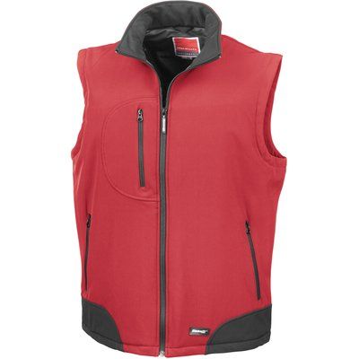 Chaleco Softshell Impermeable Red / Black XL