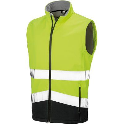 Chaleco Softshell Reflectante Impermeable Fluorescent Yellow / Black XL