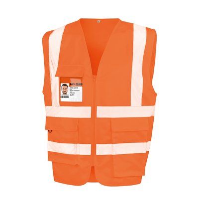 Chaleco tiras reflectantes Fluorescent Orange XXL