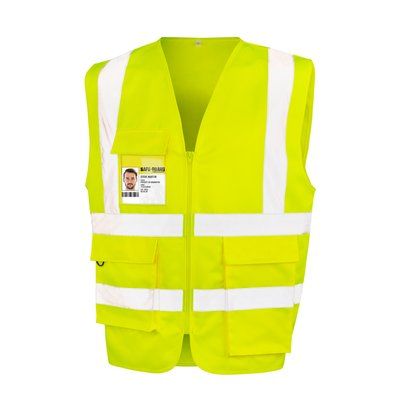 Chaleco tiras reflectantes Fluorescent Yellow L