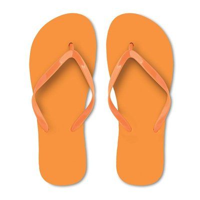 Chanclas Playa PE Talla M Naranja L