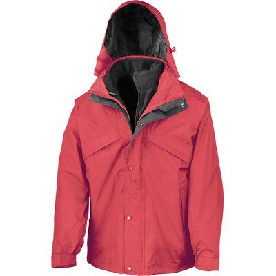 Chaqueta 3 en 1 impermeable Red / Black L