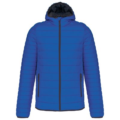 Chaqueta acolchada con capucha Azul XXL