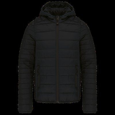 Chaqueta acolchada con capucha infantil Black 8/10 ans