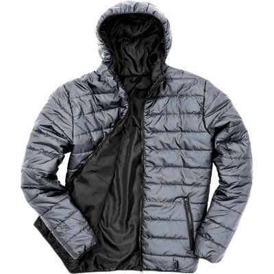 Chaqueta acolchada cortavientos hidrófuga Frost grey / Black M