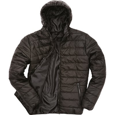 Chaqueta acolchada cortavientos hidrófuga Negro M