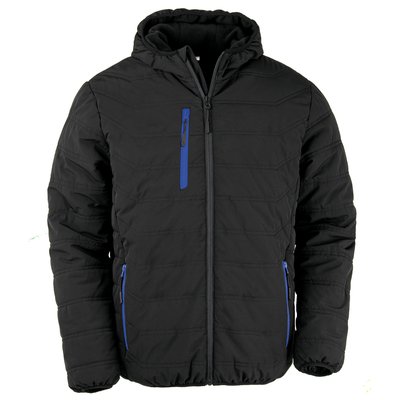 Chaqueta acolchada reciclada Negro S