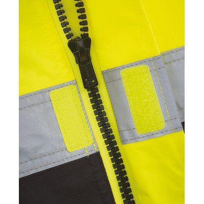 Chaqueta alta visibilidad impermeable con capucha