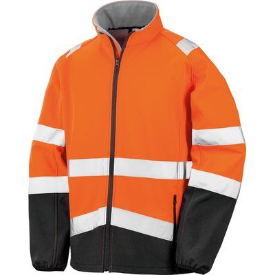 Chaqueta  Alta Visibilidas Softshell Fluorescent Orange / Black L