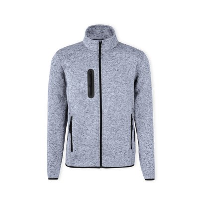 Chaqueta Bitono Fleece Anti-Pilling Gris Claro M