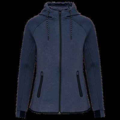 Chaqueta de chándal con capucha mujer French Navy Heather M