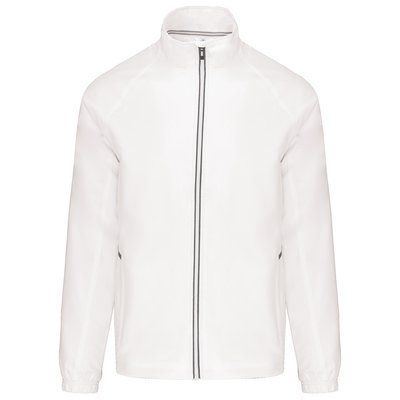 Chaqueta de chándal con cremallera Blanco 3XL