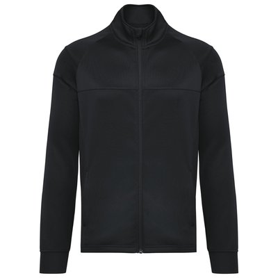 Chaqueta de chándal reciclada unisex Negro 3XL