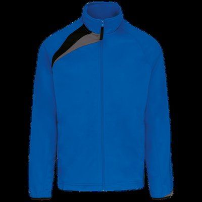 Chaqueta de chándal Sporty Royal Blue / Black / Storm Grey XXL