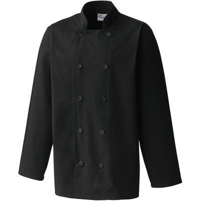 Chaqueta de cocina cierre cruzado Black XS