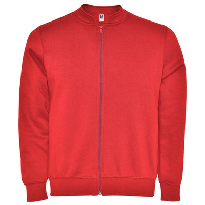 Chaqueta Cuello Mao con Bolsillos Rojo L