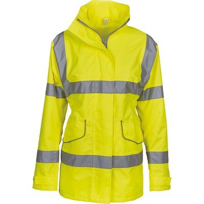 Chaqueta para exterior alta visibilidad de mujer Hi Vis Yellow XS