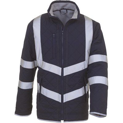 Chaqueta hidrófuga de alta visibilidad Navy M