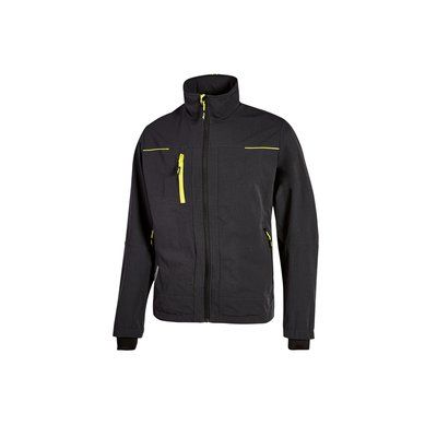 Chaqueta hombre repelente al agua y transpirable Black Carbon L