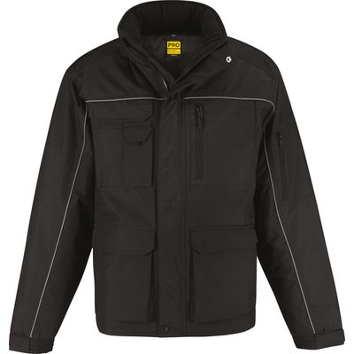 Chaqueta impermeable y cortavientos Black S