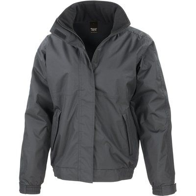 Chaqueta impermeable cortavientos con capucha Black L